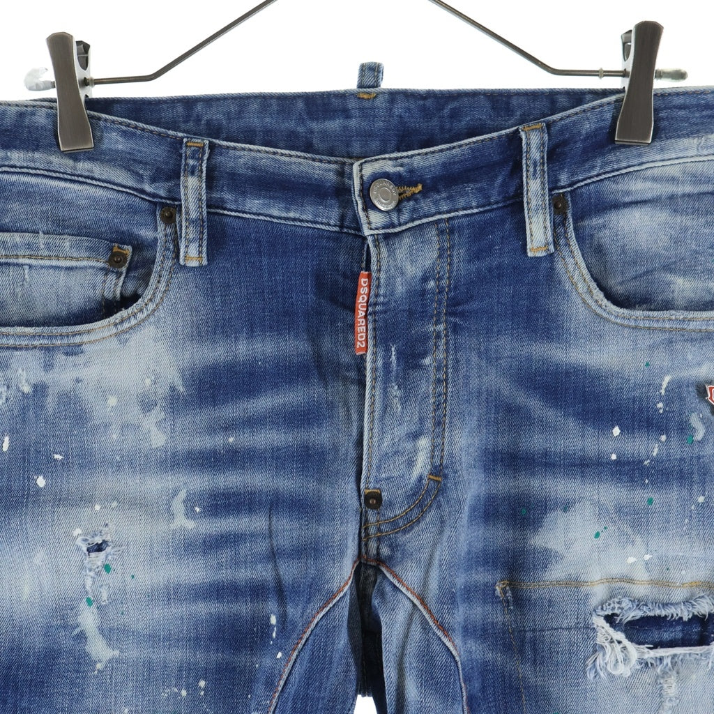 DSQUARED2(ディースクエアード) TIDY BIKER JEAN タイディ バイカー ジーン ストレートパンツ S74LB1707 インディゴ