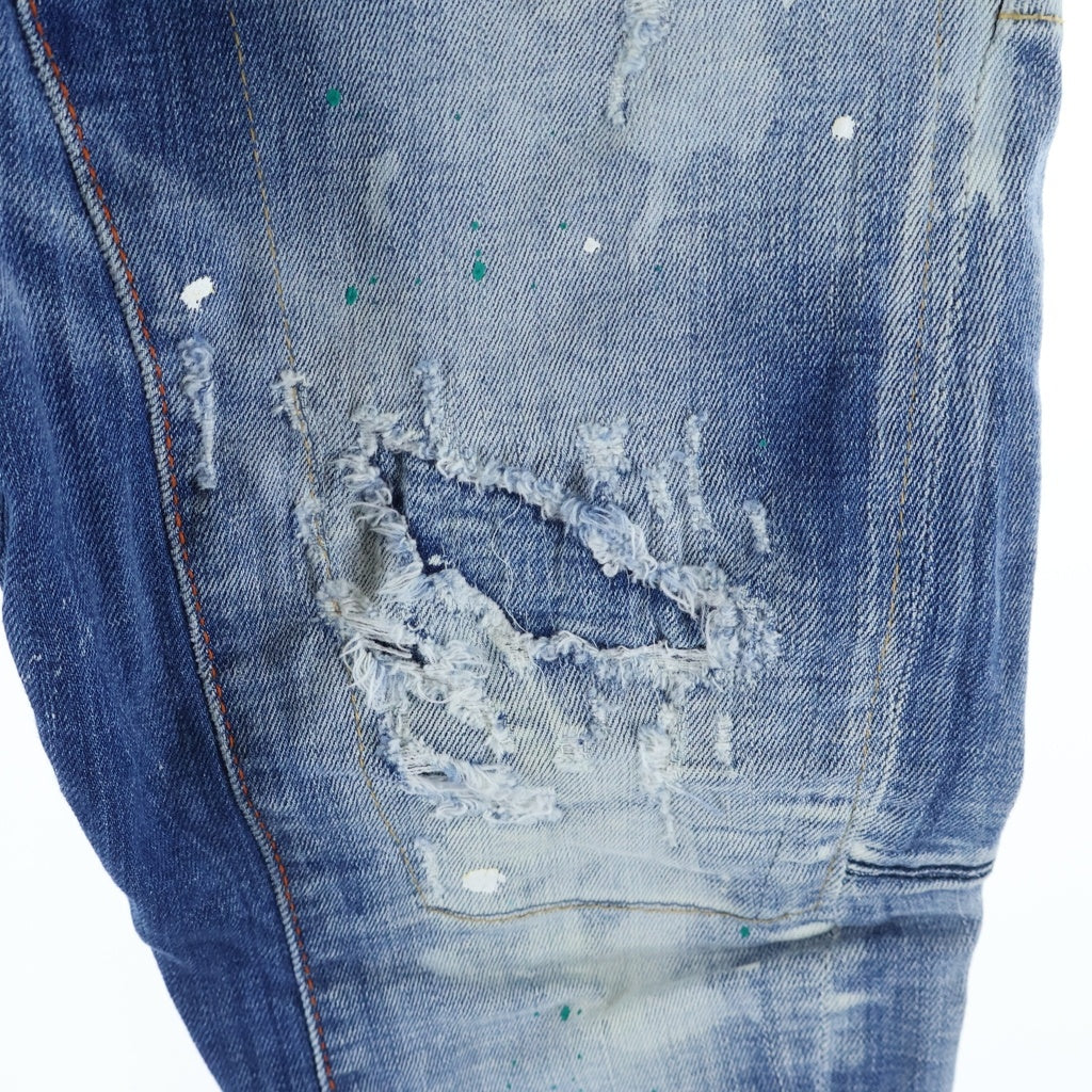 DSQUARED2(ディースクエアード) TIDY BIKER JEAN タイディ バイカー ジーン ストレートパンツ S74LB1707 インディゴ