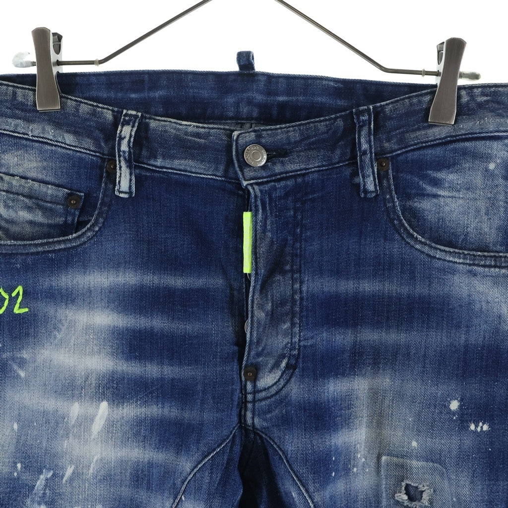 DSQUARED2(ディースクエアード) COOL GUY JEANS クールガイ ジーンズ ストレートパンツ S74LB1436 インディゴ