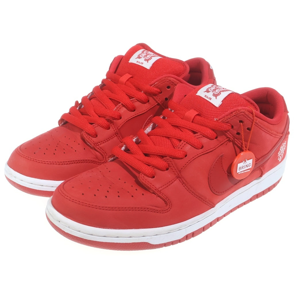 NIKE SB(ナイキエスビー) ×Girls Don't Cry DUNK LOW PRO QS BQ6832-600×ガールズドントクライ ダンク ローカットスニーカー US9.5/27.5cm レッド