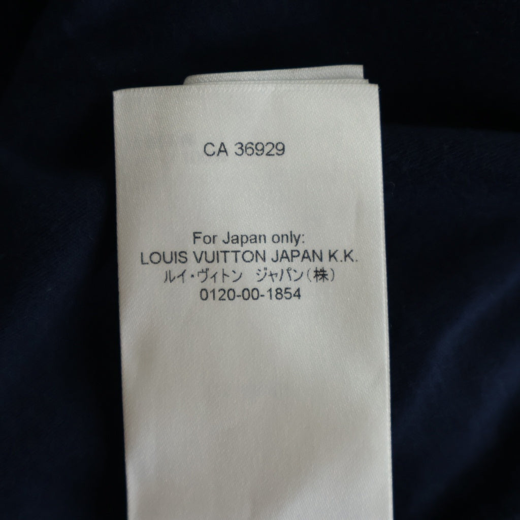 LOUIS VUITTON(ルイヴィトン) 23SS フロントロゴ チェーン半袖Tシャツ カットソー ネイビー RW232W UOL FPTS10 レディース