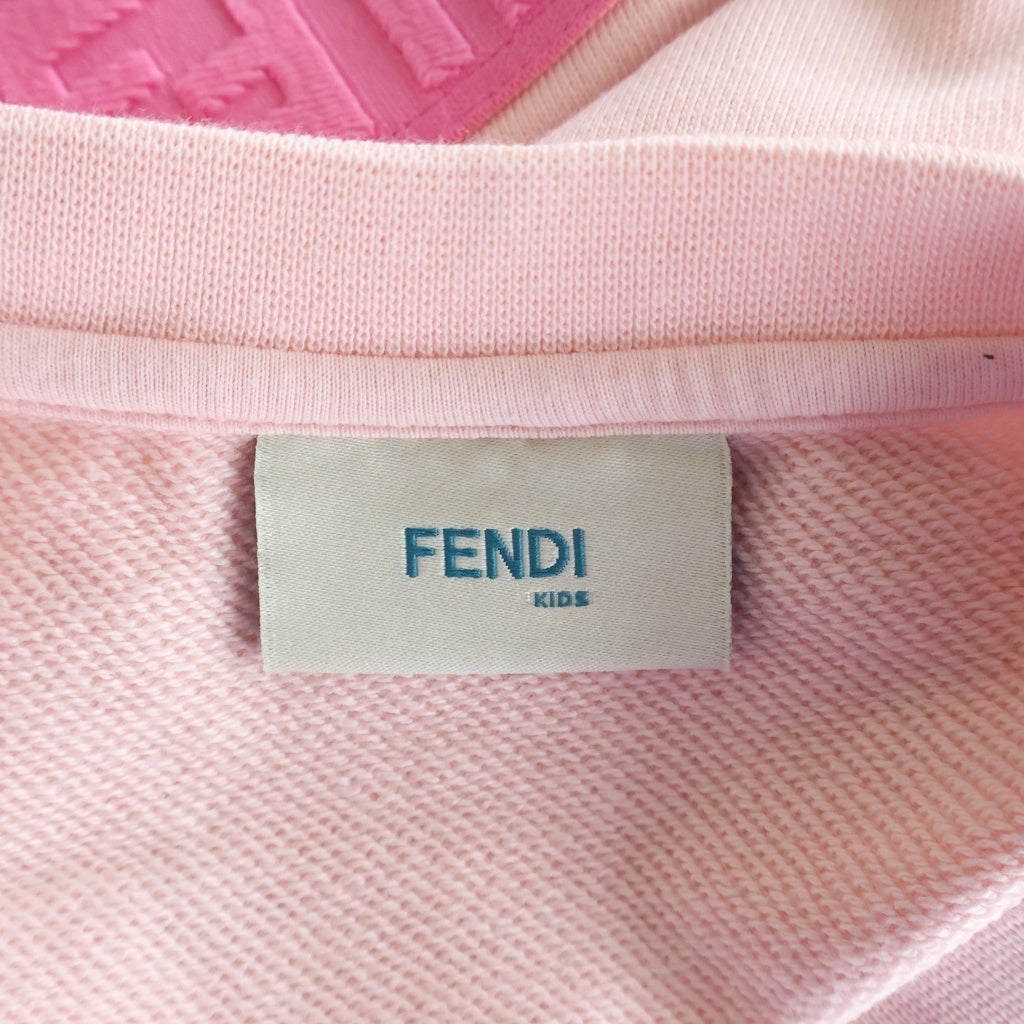 FENDI(フェンディ) FFロゴ クロップド短丈半袖Tシャツ ピンク JFI256