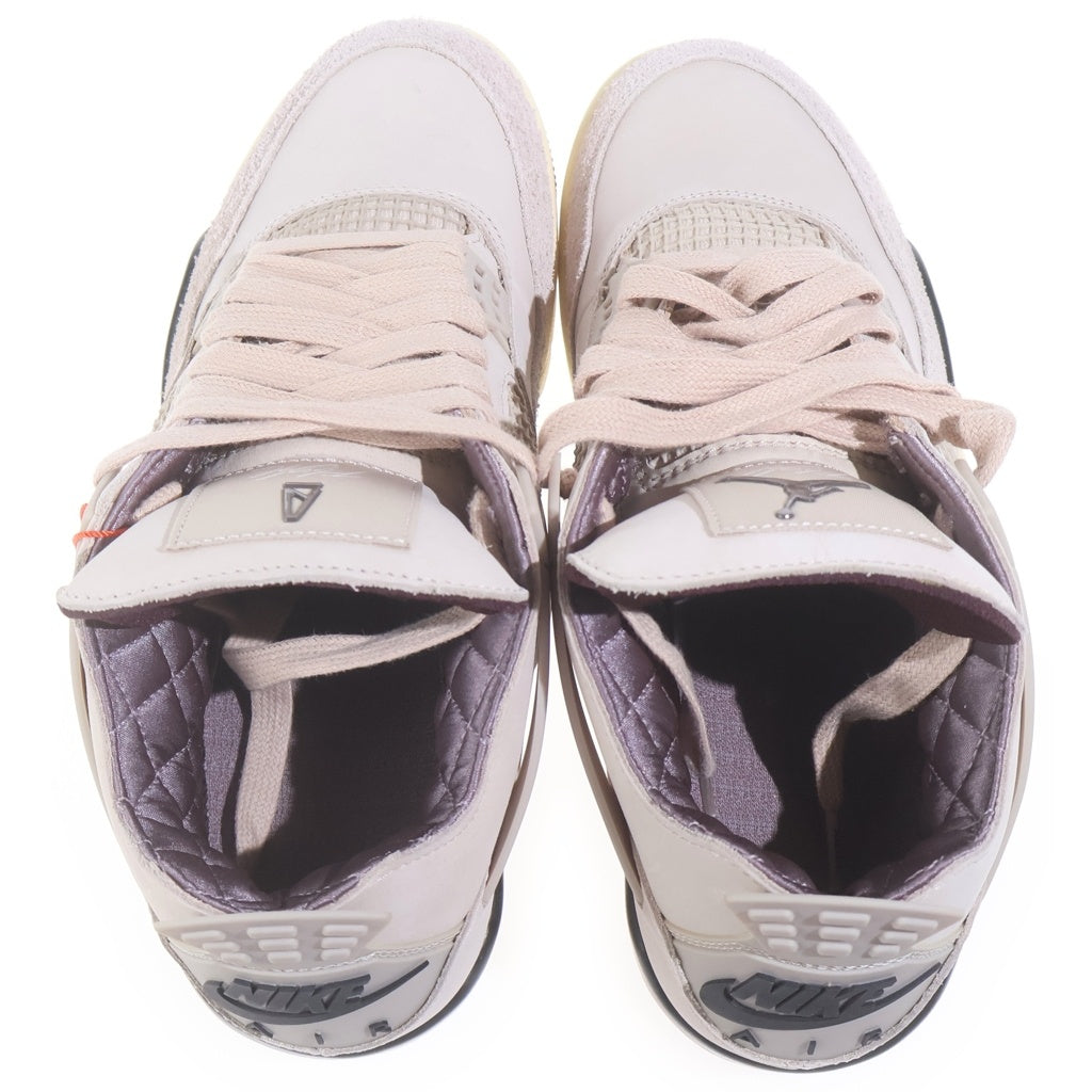 NIKE(ナイキ) ×A MA MANIERE WMNS AIR JORDAN 4 FZ4810-200 アママニエール エアジョーダン ハイカットスニーカー US10/27.0cm ベージュ