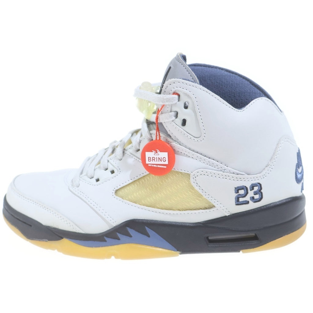 NIKE(ナイキ) ×A MA MANIERE WMNS AIR JORDAN 5 FZ5758-004 アママニエール ウィメンズ エアジョーダン5 ハイカットスニーカー US10/27.0cm グレー