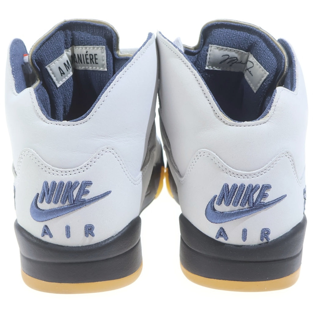 NIKE(ナイキ) ×A MA MANIERE WMNS AIR JORDAN 5 FZ5758-004 アママニエール ウィメンズ エアジョーダン5 ハイカットスニーカー US10/27.0cm グレー