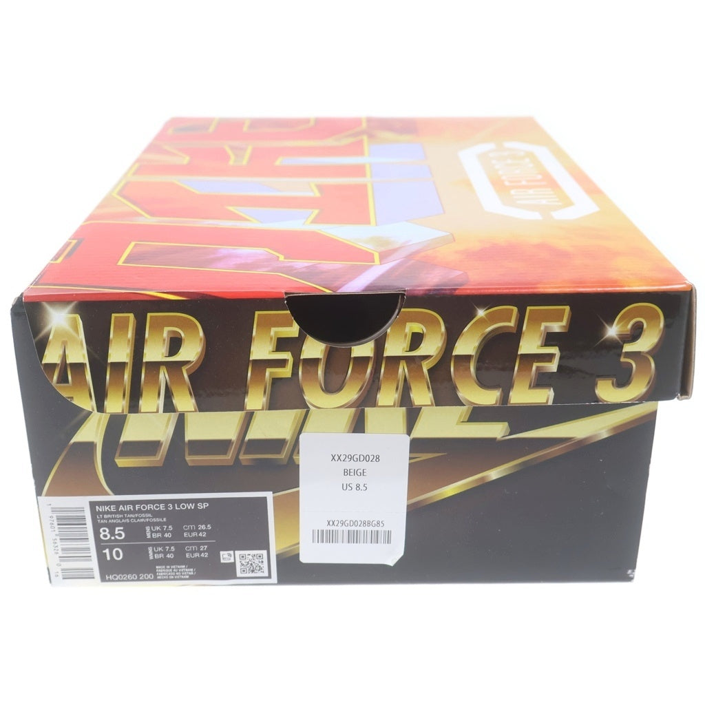 NIKE(ナイキ) ×NIGO AIR FORCE 3 LOW HQ0260-200 ニゴー エアフォース3 ローカットスニーカー US8.5/26.5cm ベージュ