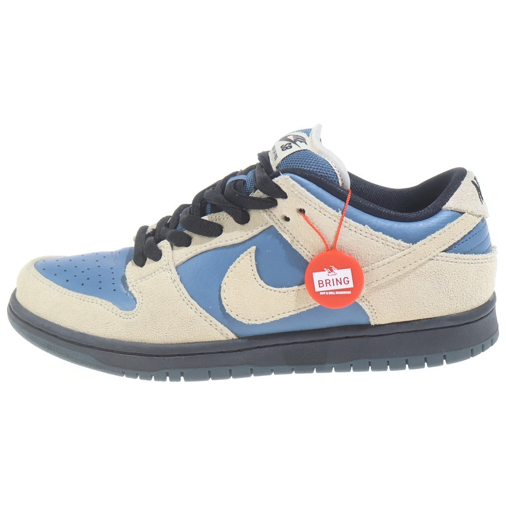 NIKE SB(ナイキエスビー) DUNK LOW PRO BQ6817-200 ダンク ライトクリーム ローカットスニーカー US8/26.0cm ブルー/ホワイト