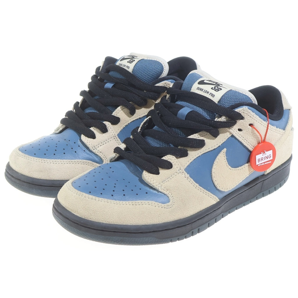 NIKE SB(ナイキエスビー) DUNK LOW PRO BQ6817-200 ダンク ライトクリーム ローカットスニーカー US8/26.0cm ブルー/ホワイト
