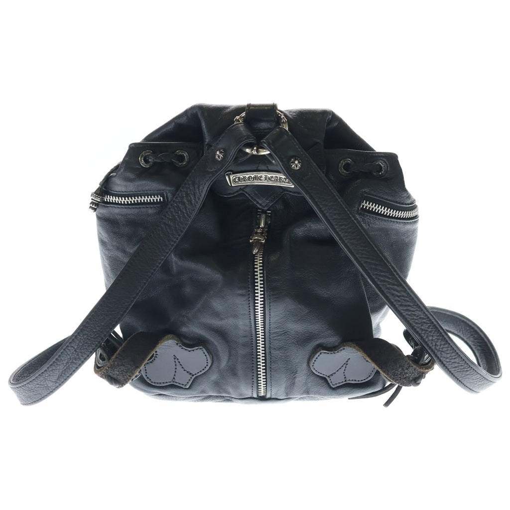 CHROME HEARTS(クロムハーツ) FLERKNEE MINI BACKPACK フレアニー ダガージップ レザー ミニバックパック リュック ブラック
