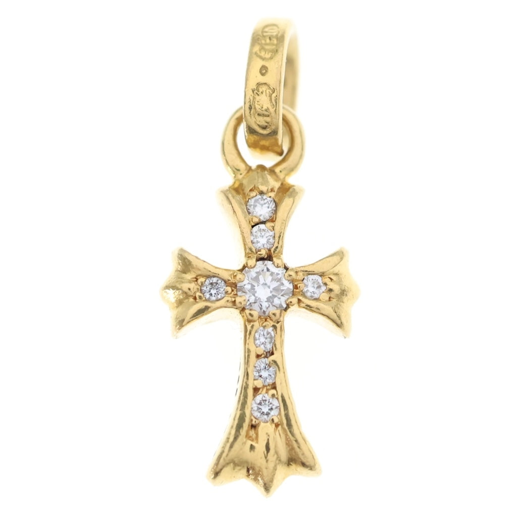 CHROME HEARTS(クロムハーツ) 22K CRS BBYFAT P/DIA ベイビーファットクロス PAVEダイヤ ペンダントトップ ゴールド BCA035