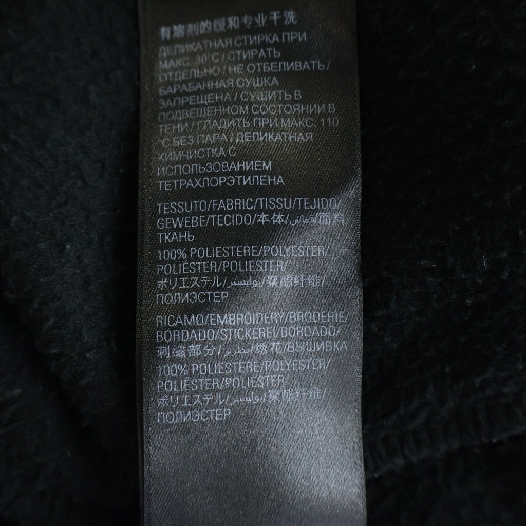 BALENCIAGA(バレンシアガ) 23AW Unity Sports Icon Sweatshirt ボア素材 モックネックスウェットトレーナー ブラック