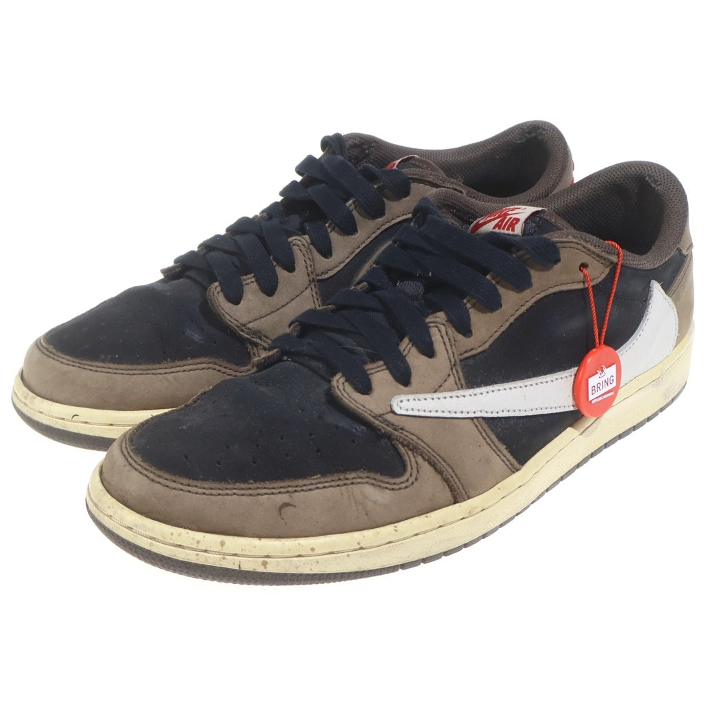 NIKE(ナイキ) ×TRAVIS SCOTT AIR JORDAN 1 LOW OG SP-T CQ4277-001 トラヴィススコット エアジョーダン ローカットスニーカー US11/29.0cm ブラウン/ブラック