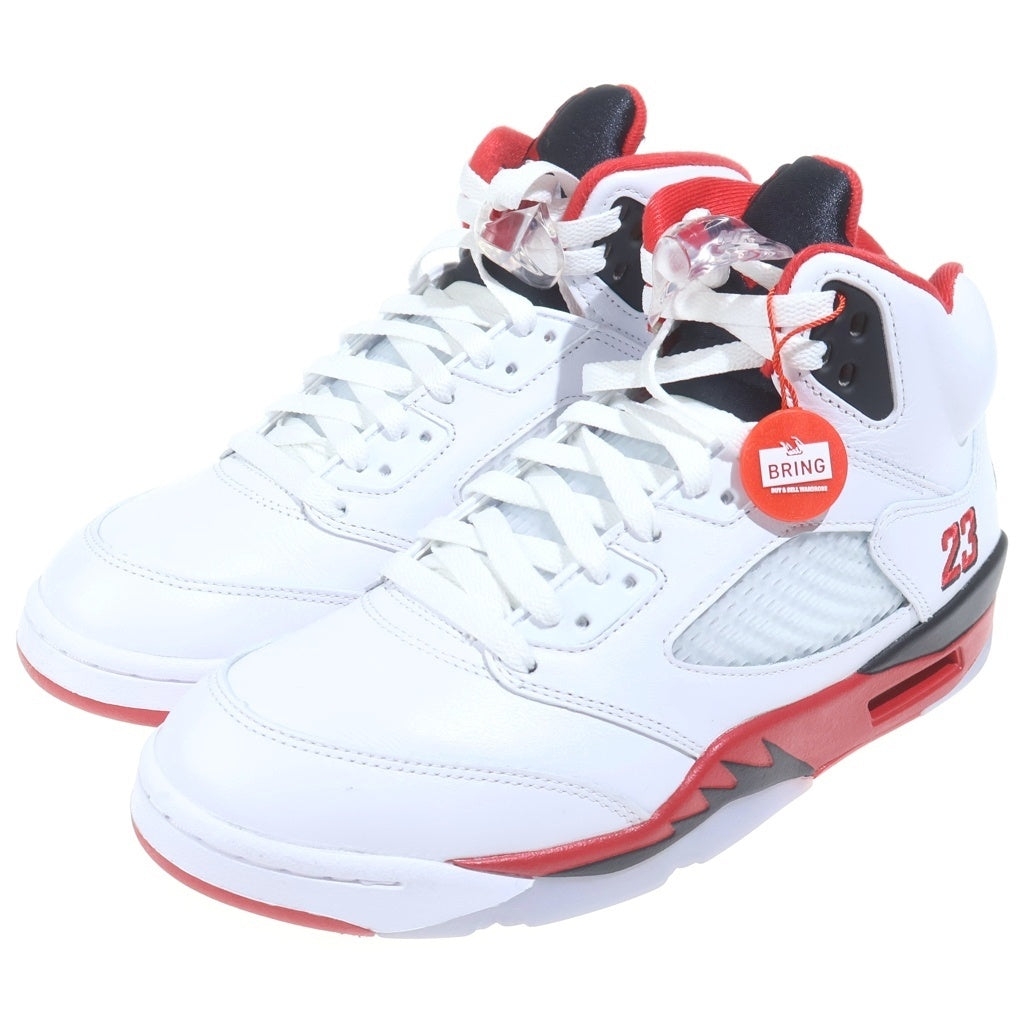 NIKE(ナイキ) AIR JORDAN 5 RETRO OG HQ7978-101 エアジョーダン5 ファイヤーレッド ナンバリング23 ハイカットスニーカー US8.5/26.5cm ホワイト