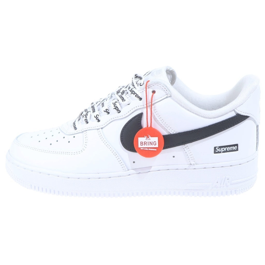 NIKE(ナイキ) ×SUPREME AIR FORCE 1 LOW CU9225-102 エアフォース1 ローカットスニーカー US8/26.0cm ホワイト/ブラック