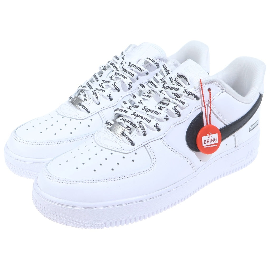 NIKE(ナイキ) ×SUPREME AIR FORCE 1 LOW CU9225-102 エアフォース1 ローカットスニーカー US8/26.0cm ホワイト/ブラック