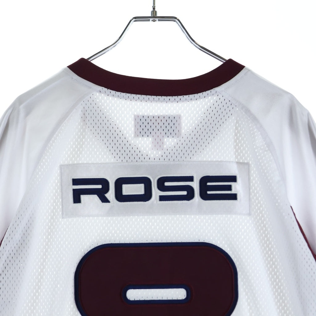 SUPREME(シュプリーム) 24AW x Martine Rose Football Jersey マーティンローズ フットボール ジャージ ゲームシャツ ホワイト/ワインレッド
