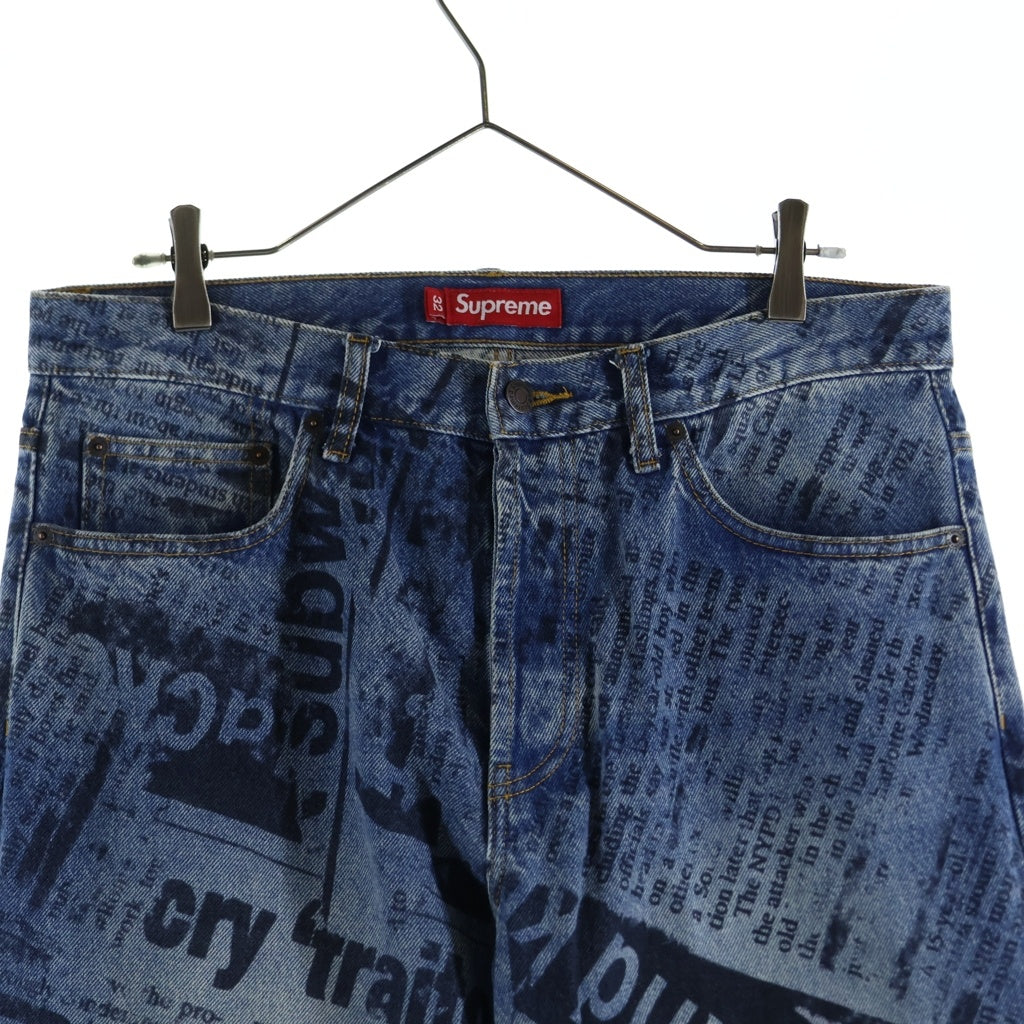 SUPREME(シュプリーム) 25SS Regular Jean Newspaper レギュラー