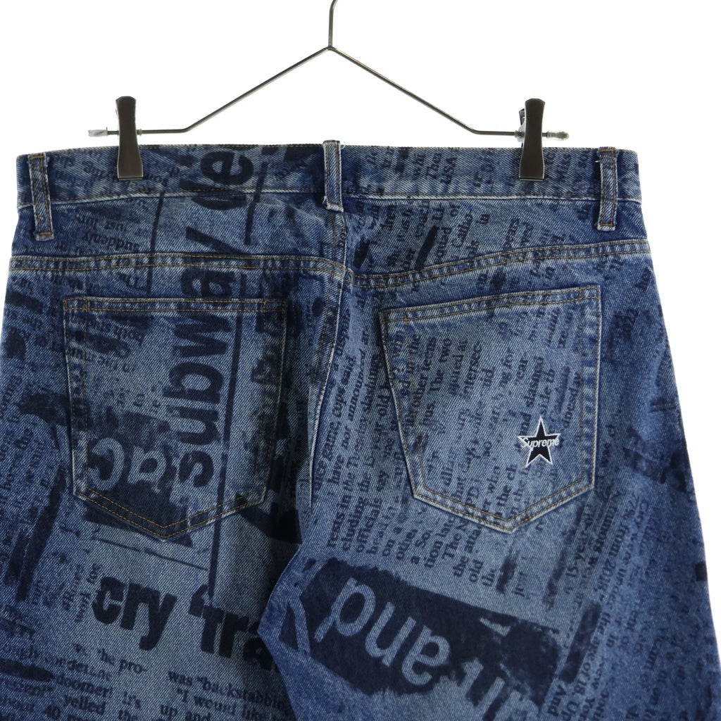 SUPREME(シュプリーム) 25SS Regular Jean Newspaper レギュラー