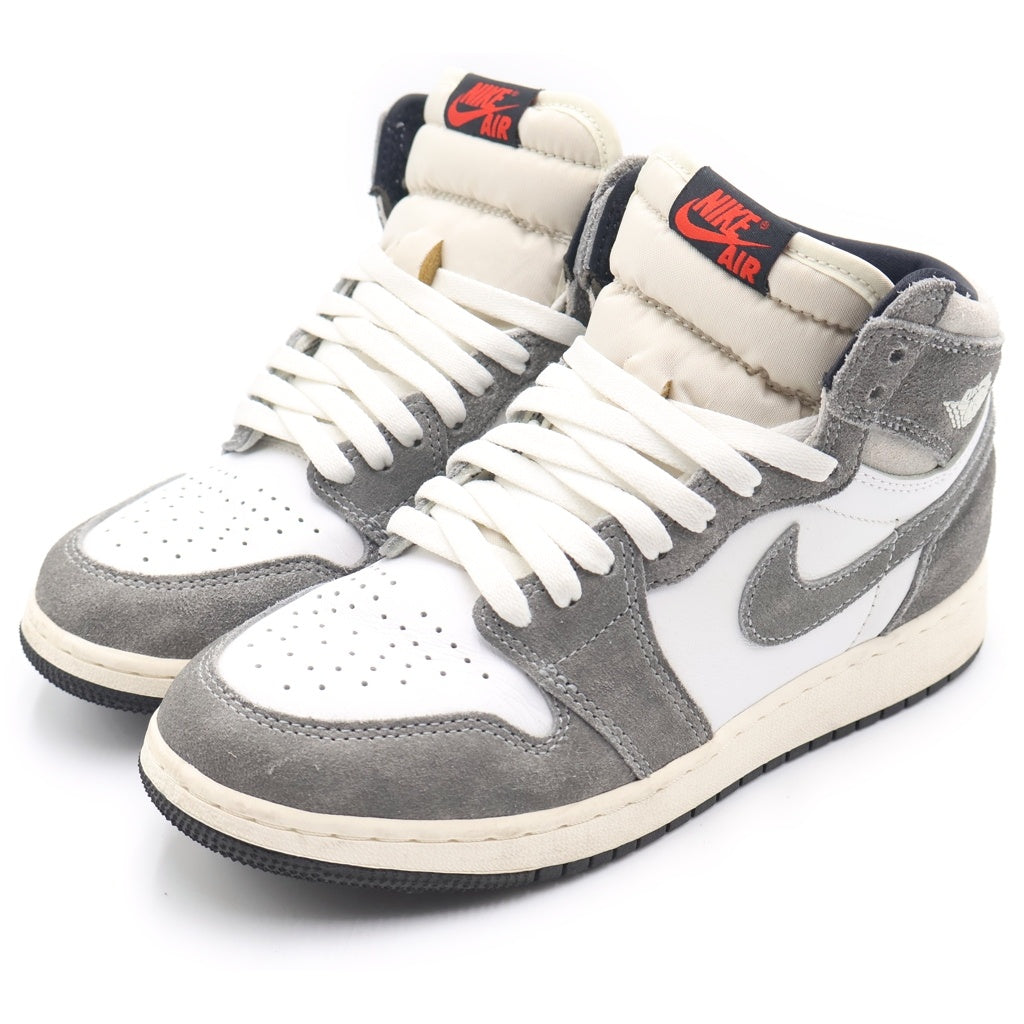 NIKE(ナイキ) WMNS AIR JORDAN 1 RETRO HIGH OG GS FD1437-051 エアジョーダン1 ガールズ ハイカットスニーカー グレー/ホワイト US5Y/23.5cm レディース