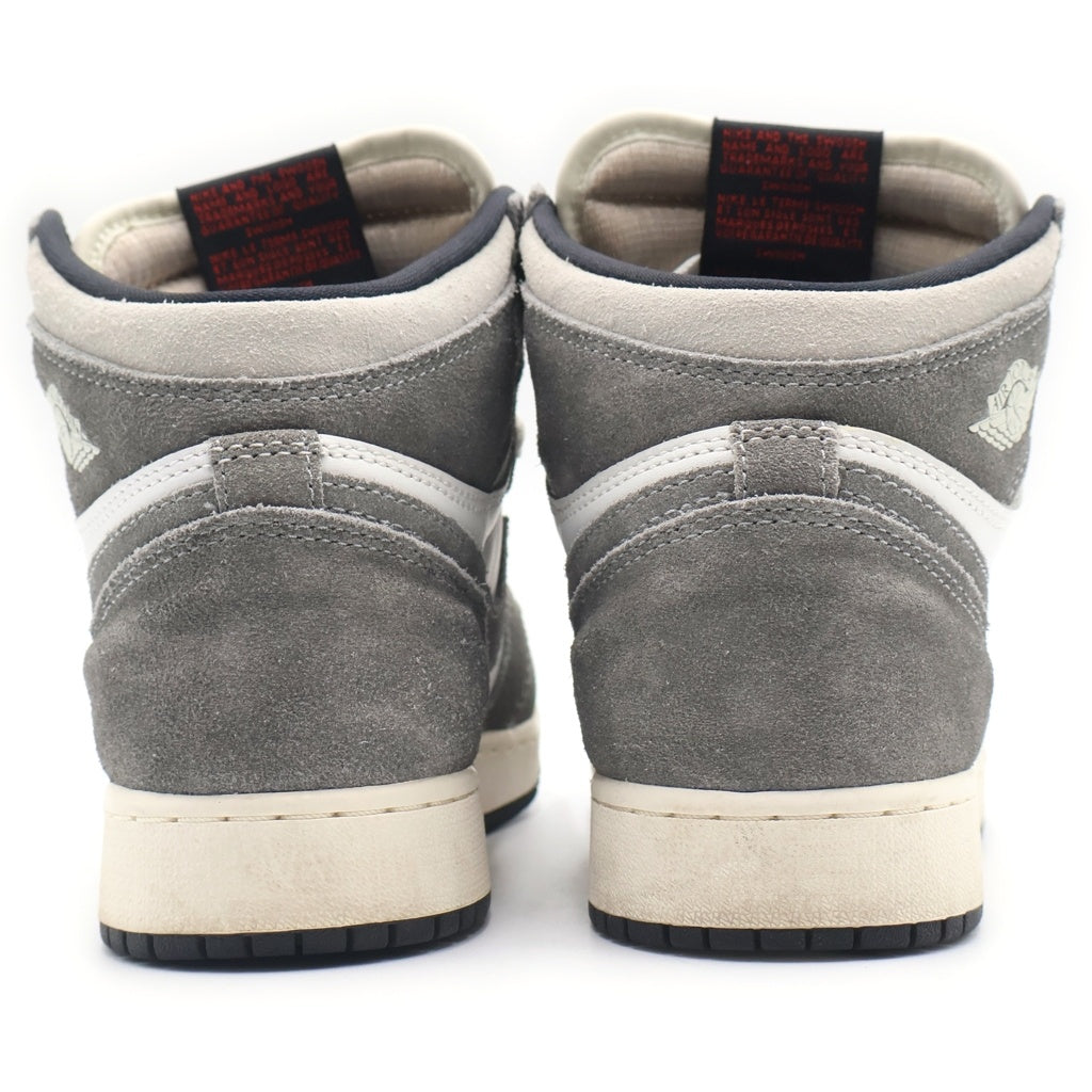 NIKE(ナイキ) WMNS AIR JORDAN 1 RETRO HIGH OG GS FD1437-051 エアジョーダン1 ガールズ ハイカットスニーカー グレー/ホワイト US5Y/23.5cm レディース