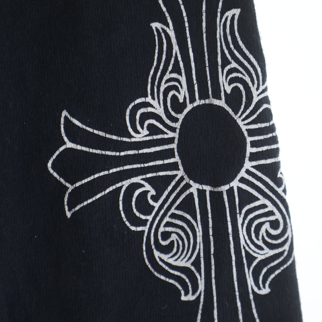 CHROME HEARTS(クロムハーツ) OLD VINE DGGR L/S T-SHIRT アームクロスプリント ヴァインダガーポケット長袖Tシャツ カットソー ブラック