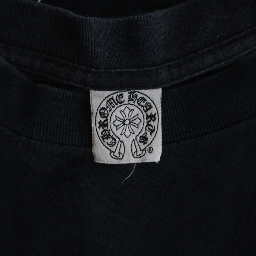 CHROME HEARTS(クロムハーツ) OLD VINE DGGR L/S T-SHIRT アームクロスプリント ヴァインダガーポケット長袖Tシャツ カットソー ブラック