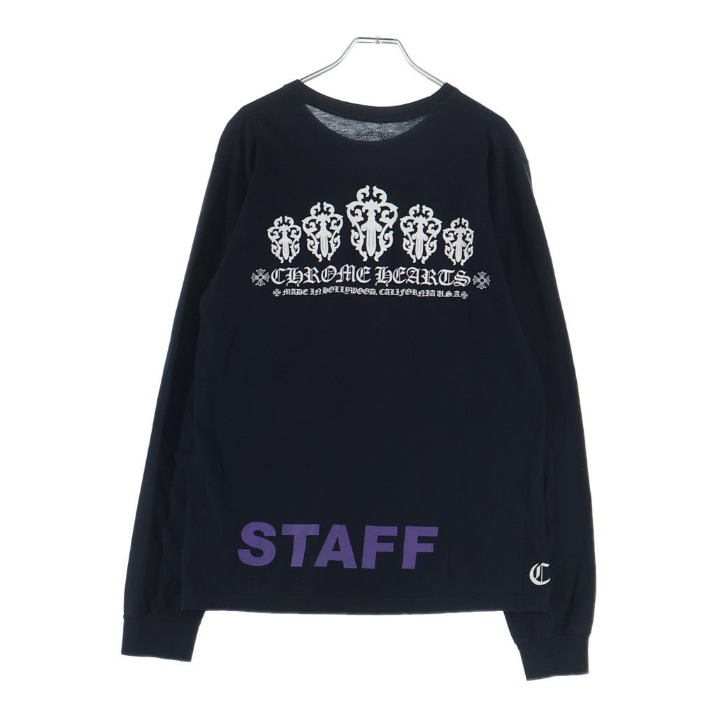 CHROME HEARTS(クロムハーツ) CH L/S T-SHIRT VINE DGGR STAFF ヴァインダガープリント 長袖Tシャツ カットソー ブラック