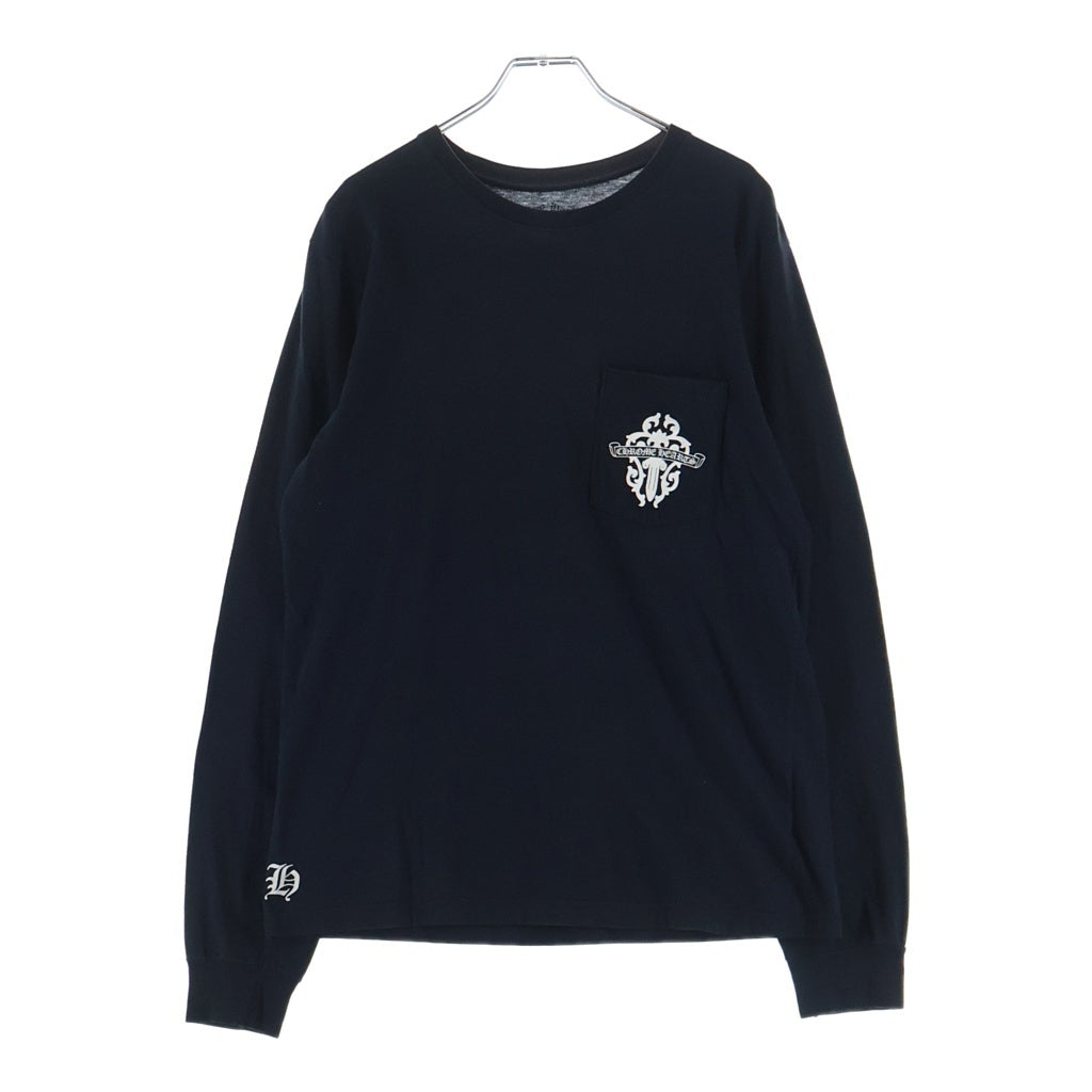 CHROME HEARTS(クロムハーツ) CH L/S T-SHIRT VINE DGGR STAFF ヴァインダガープリント 長袖Tシャツ カットソー ブラック