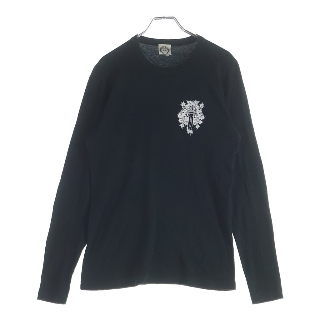 CHROME HEARTS(クロムハーツ) OLD ヴァインダガープリント クルーネックスウェットシャツ ブラック