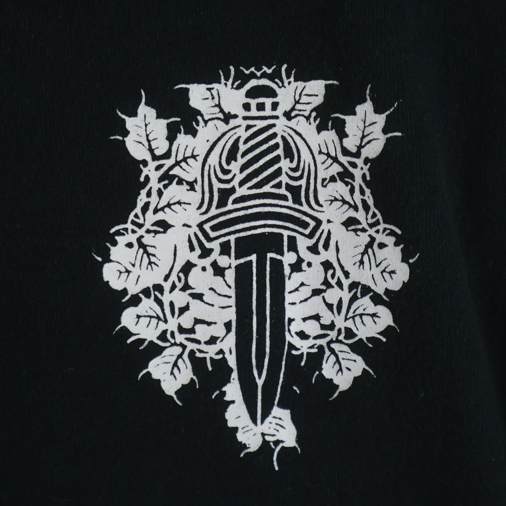 CHROME HEARTS(クロムハーツ) OLD ヴァインダガープリント クルーネックスウェットシャツ ブラック