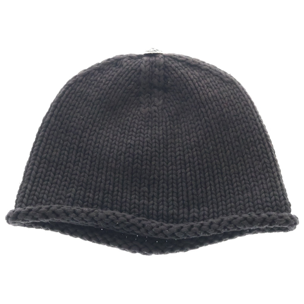 CHROME HEARTS(クロムハーツ) OLD BEANIE CASH オールド クロスパッチ カシミヤ ニットキャップ ビーニー 帽子 ブラック