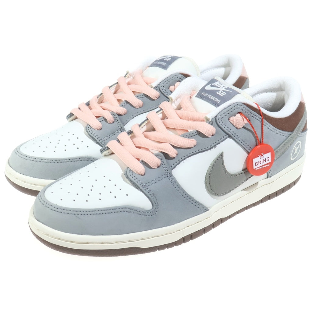 NIKE SB(ナイキエスビー) ×YUTO HORIGOME DUNK LOW PRO QS FQ1180-001 堀米雄斗 ダンク プロ クイックストライク ローカットスニーカー US9.5/27.5cm ホワイト/グレー