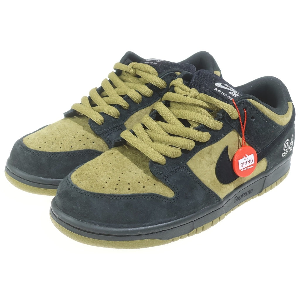 NIKE SB(ナイキエスビー) ×SUPREME DUNK LOW CAMPER GREEN HQ8487-300 シュプリーム アジア限定 ダンク ローカットスニーカー US9.5/27.5cm カーキ