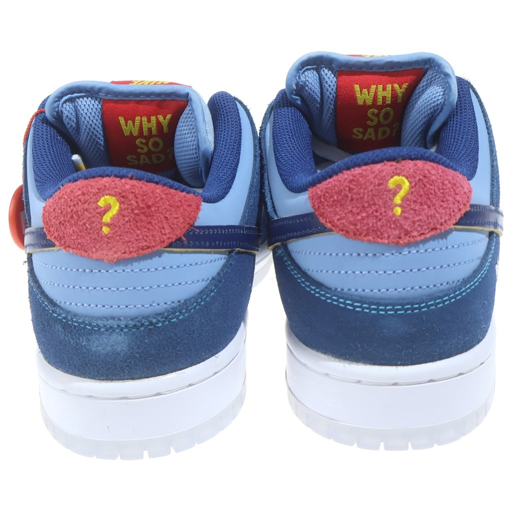NIKE SB(ナイキエスビー) ×Why So Sad? DUNK LOW COASTAL BLUE DX5549-400 ダンク ワイ ソー サッド ローカットスニーカー US9/27.0cm ブルー