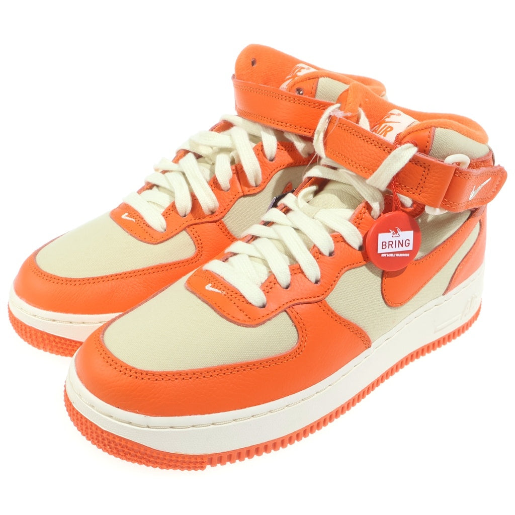 NIKE(ナイキ) AIR FORCE 1 MID 07 FB2036-700 エアフォース1 ミッドカットスニーカー US6/24.0cm オレンジ/ホワイト レディース
