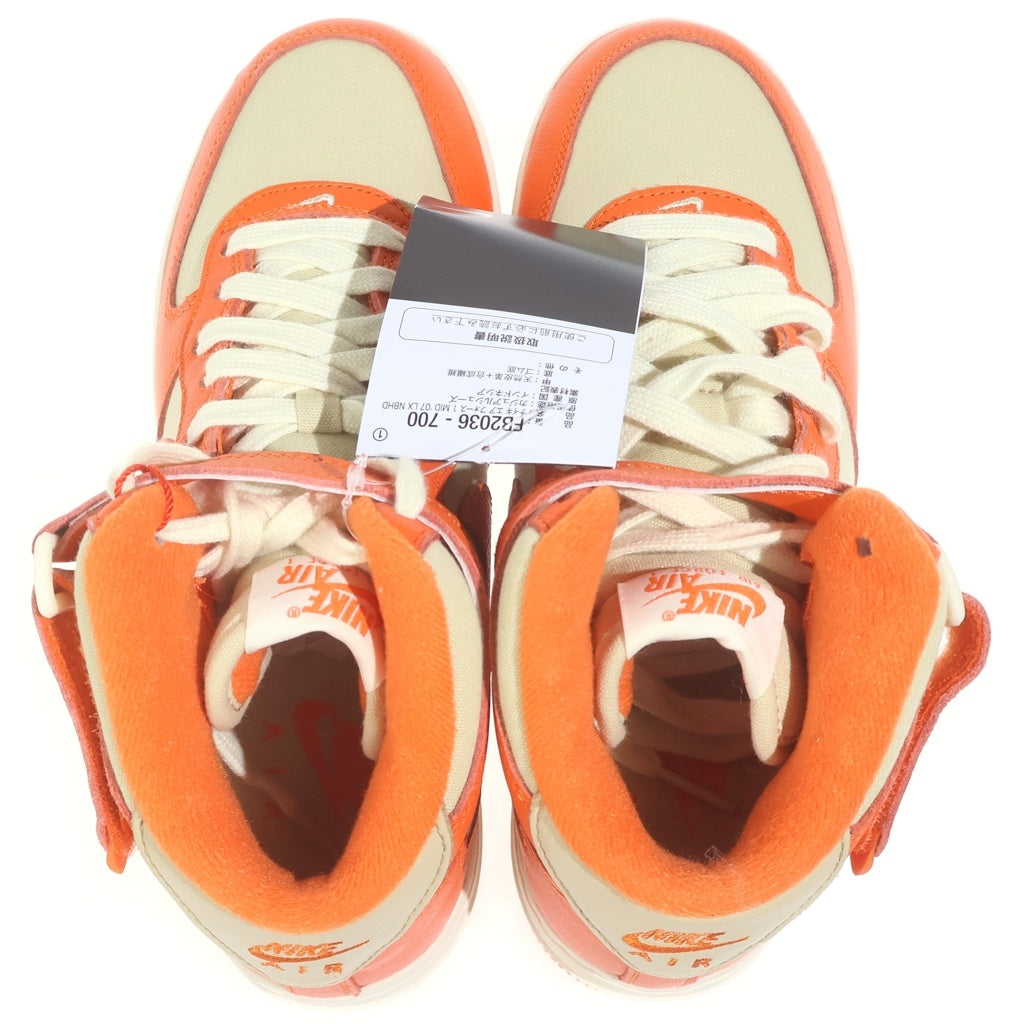 NIKE(ナイキ) AIR FORCE 1 MID 07 FB2036-700 エアフォース1 ミッドカットスニーカー US6/24.0cm オレンジ/ホワイト レディース