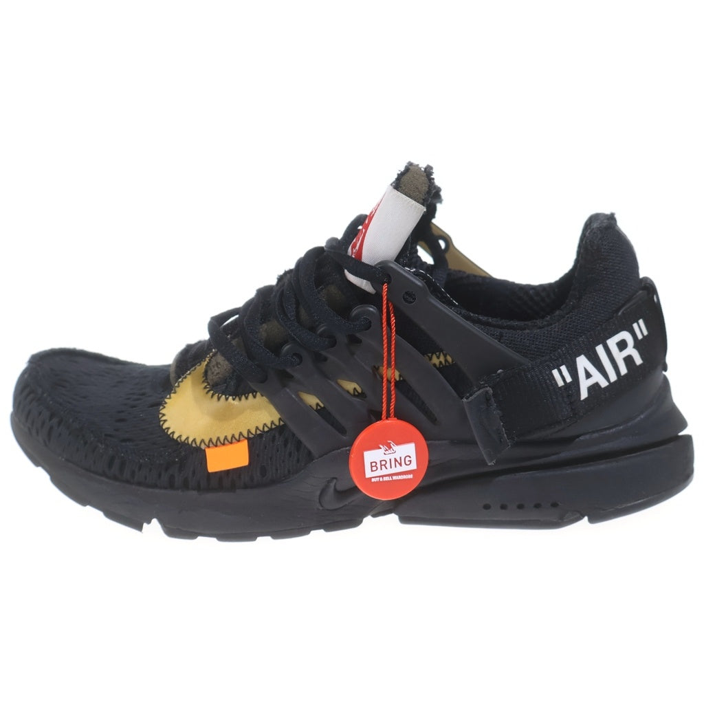 NIKE(ナイキ) ×OFF-WHITE AIR PRESTO AA3830-002 オフホワイト エアプレスト ローカットスニーカー US8/26.0cm ブラック