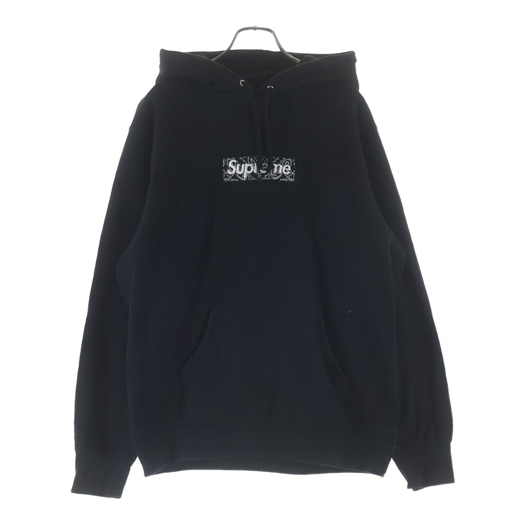 SUPREME(シュプリーム) 19AW Bandana Box Logo Hooded Sweatshirt バンダナ ボックスロゴ スウェットパーカー ブラック
