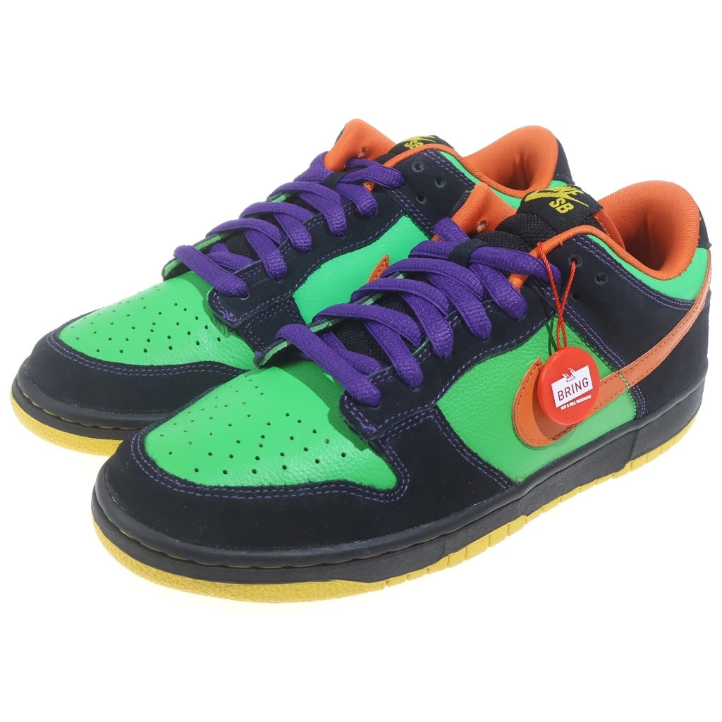 NIKE SB(ナイキエスビー) 【観賞用 2009年製】DUNK LOW GREEN SPARK HOOP ORANGE 313170-381 ダンク グリーンスパークフープオレンジ ローカットスニーカー US9.5/27.5cm