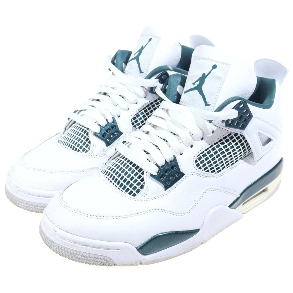 NIKE(ナイキ) AIR JORDAN 4 RETRO OXIDIZED GREEN FQ8138-103 エアジョーダン4 レトロ オキシダイズドグリーン ハイカットスニーカー US9/27.0cm ホワイト/グリーン