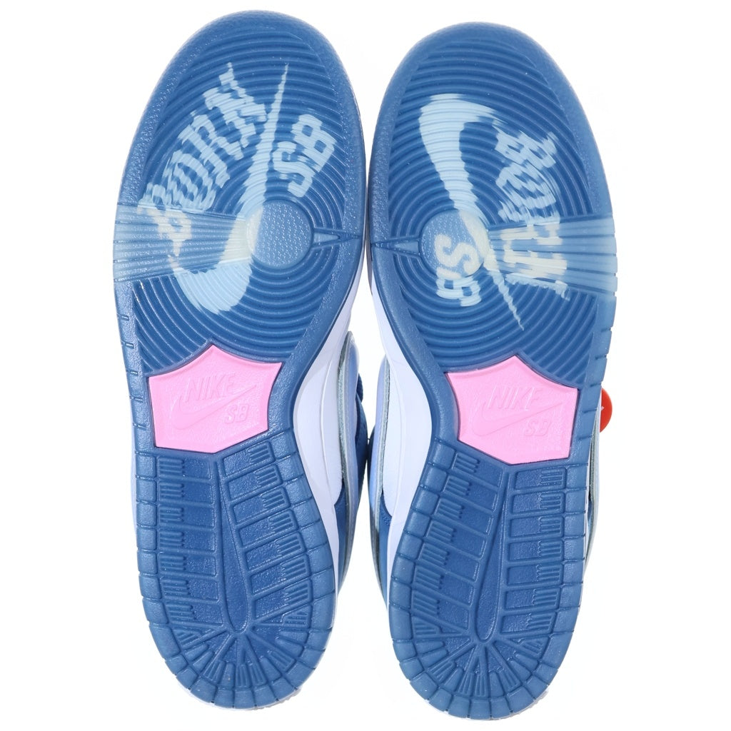 NIKE SB(ナイキエスビー) ×BORN X RAISED DUNK LOW PRO QS ONE BLOCK AT A TIME FN7819-400 ボーンアンドレイズド ローカットスニーカー US9/27.0cm ブルー/ホワイト