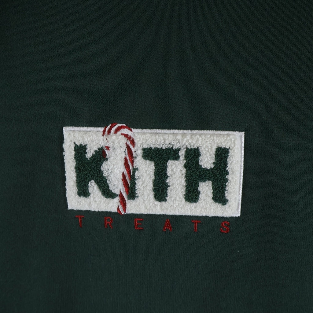 KITH(キス) 21AW Treats Peppermint Classic Logo Hoodie トリート クラシックロゴ スウェットプルオーバーパーカー KHT030013 グリーン