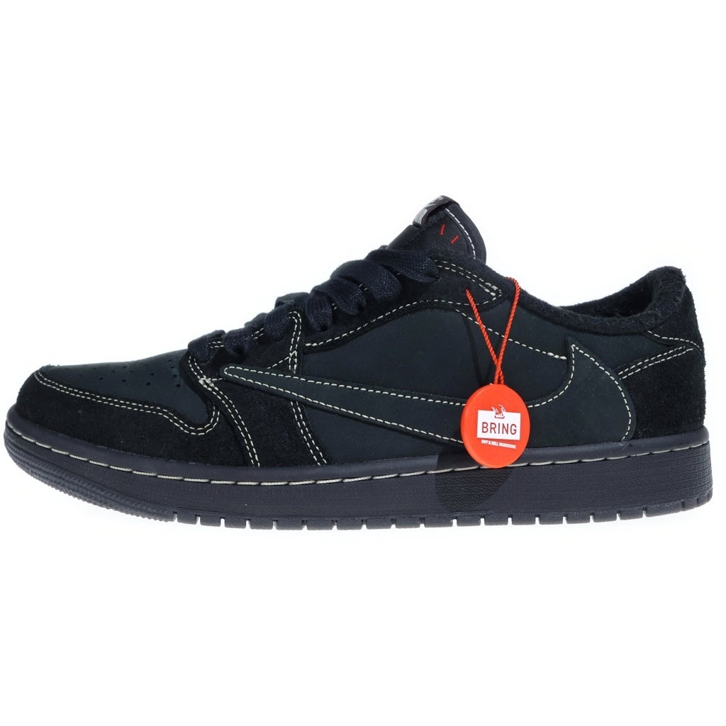NIKE(ナイキ) ×TRAVIS SCOTT AIR JORDAN 1 LOW OG SP BLACK PHANTOM DM7866-001 エアジョーダン1 ブラックファントム ローカットスニーカー US9/27.0cm ブラック