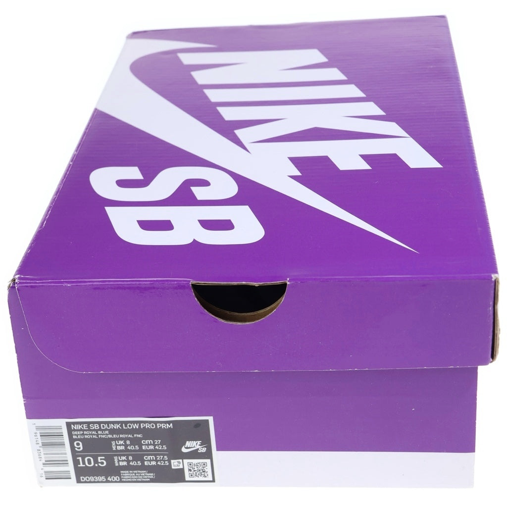 NIKE SB(ナイキエスビー) DUNK LOW PRO PRM LOS ANGELES DODGERS DO9395-400 ダンク ロサンゼルスドジャーズ ローカットスニーカー US9/27.0cm ホワイト/ブルー