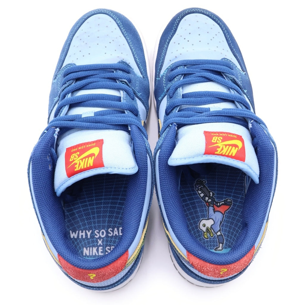NIKE SB(ナイキエスビー) ×Why So Sad DUNK LOW COASTAL BLUE DX5549-400 ダンク ワイ ソー サッド ローカットスニーカー US8.5/26.5cm ブルー