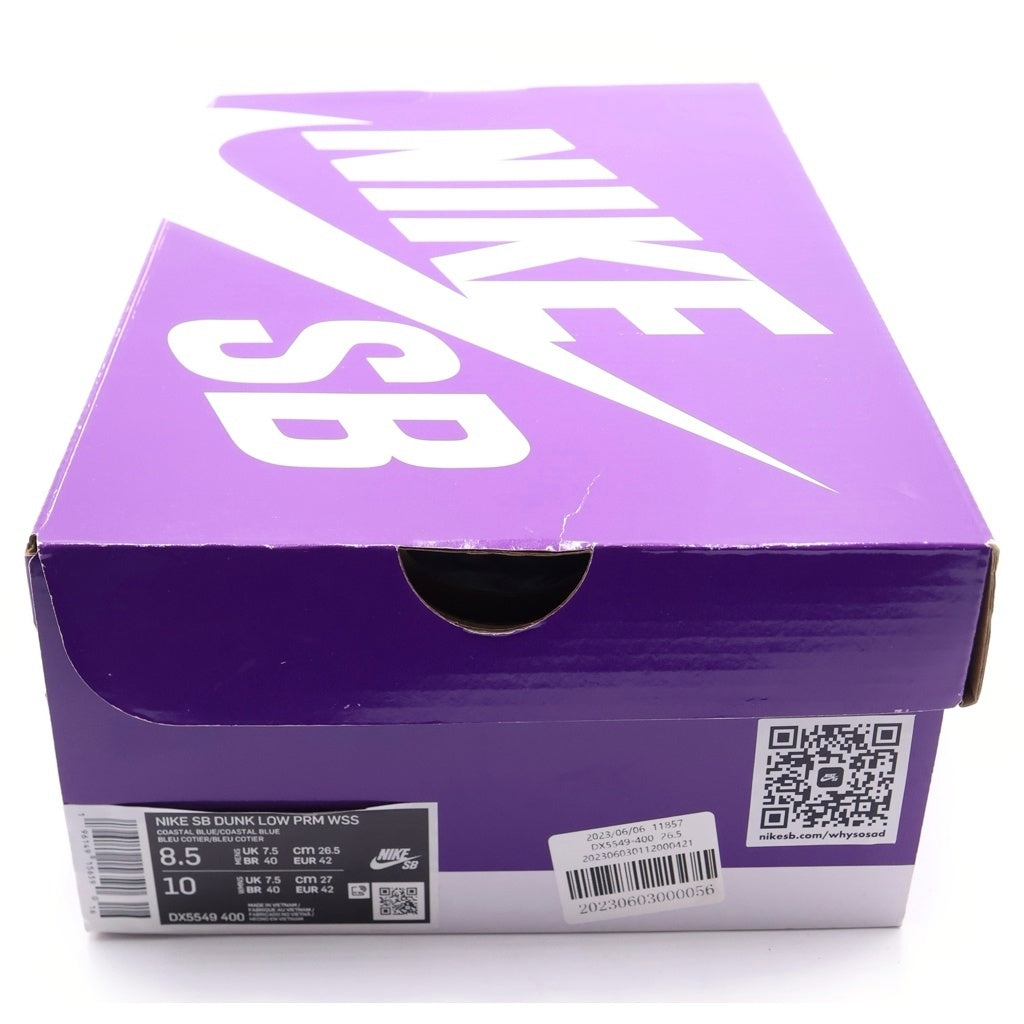 NIKE SB(ナイキエスビー) ×Why So Sad DUNK LOW COASTAL BLUE DX5549-400 ダンク ワイ ソー サッド ローカットスニーカー US8.5/26.5cm ブルー