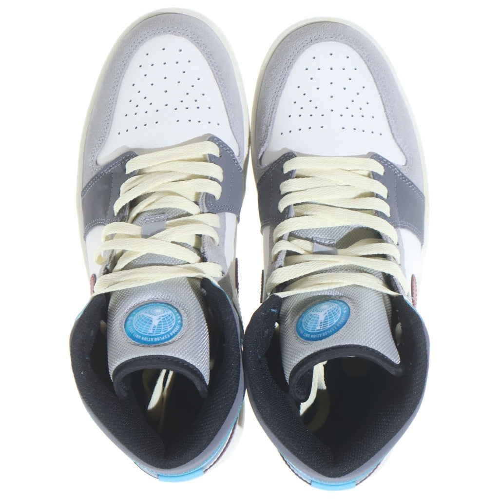 NIKE(ナイキ) AIR JORDAN 1 MID FB1870-161 エアジョーダン1 エクスプロレイション ユナイト ミッドカットスニーカー US8.5/26.5cm ブルー/グレー/ホワイト