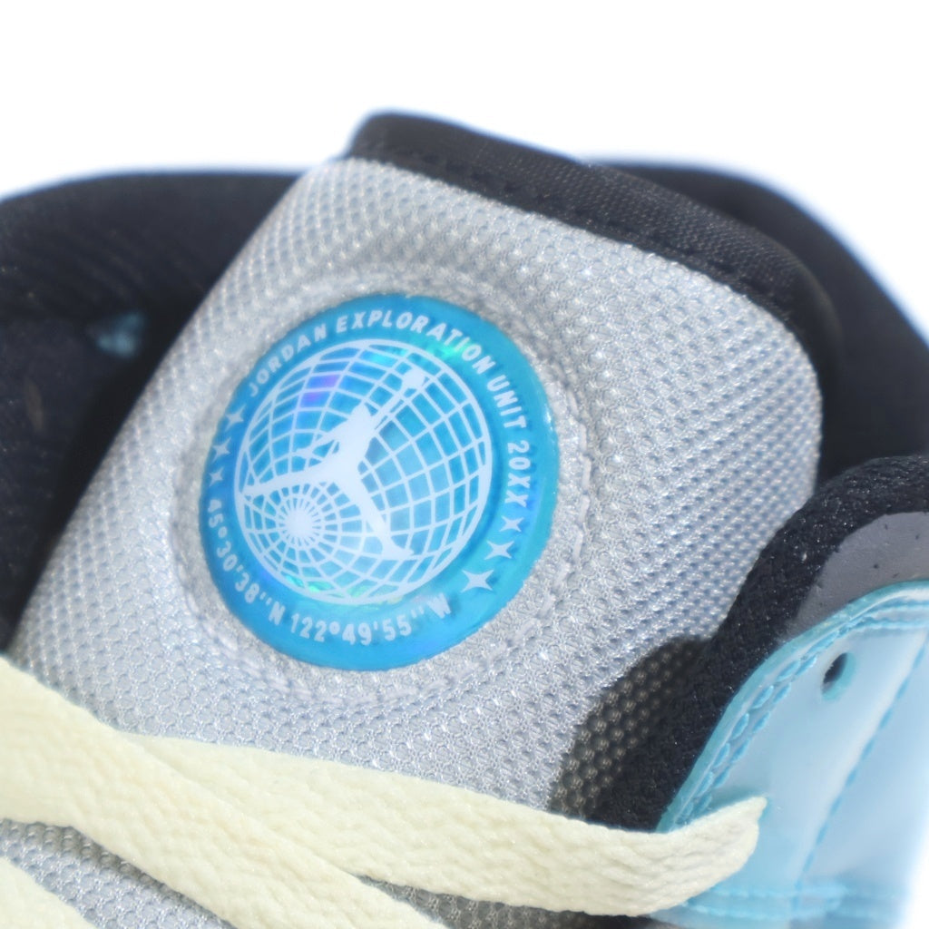 NIKE(ナイキ) AIR JORDAN 1 MID FB1870-161 エアジョーダン1 エクスプロレイション ユナイト ミッドカットスニーカー US8.5/26.5cm ブルー/グレー/ホワイト