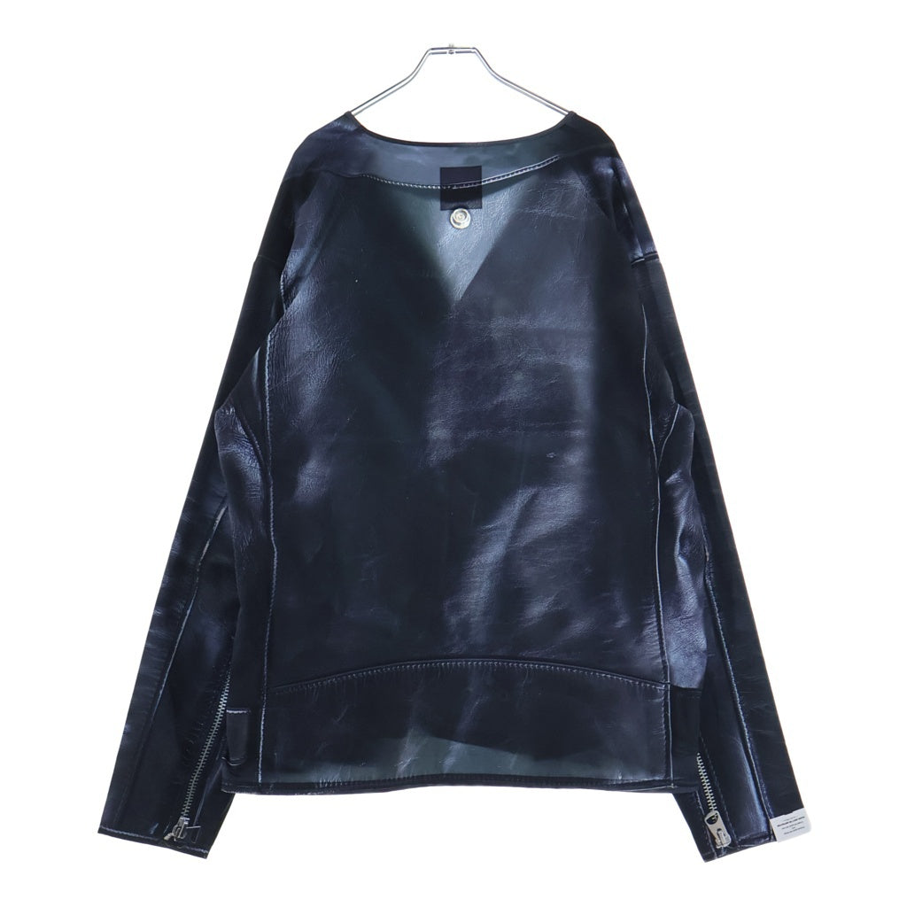 TALKING ABOUT THE ABSTRACTION(トーキング アバウト ザ アブストラクション) TRANSFER CARDIGAN ライダースプリント カーディガン 26SS-CD-001