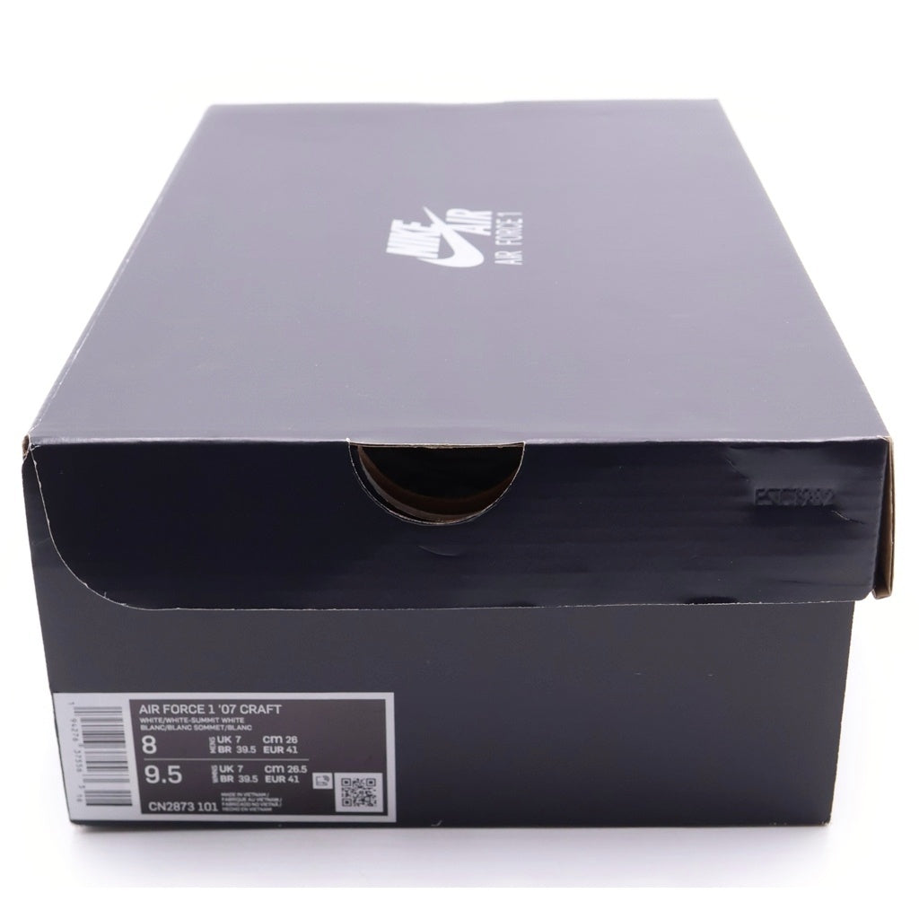 NIKE(ナイキ) AIR FORCE 1 07 CN2873-101 エアフォース1 クラフト バストグレー ローカットスニーカー ホワイト US9/27.0cm